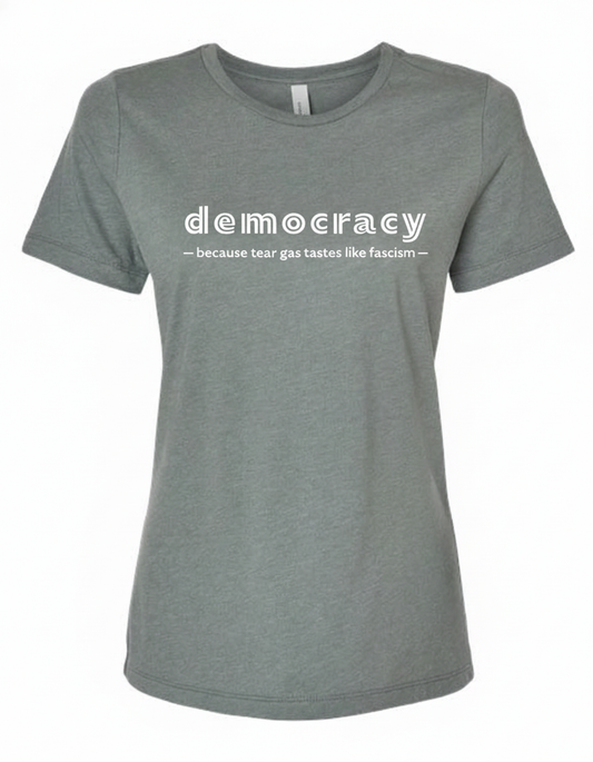 Because tear gas tastes like fascism